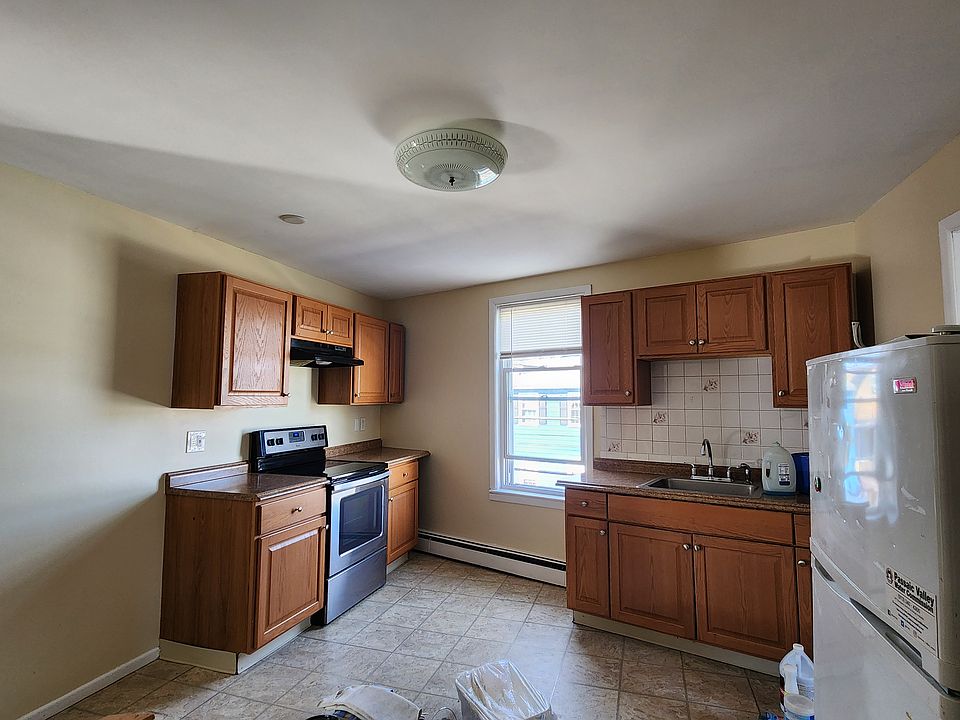 Big eat in kitchen with plenty of cabinets and a pantry. Newer cabinets and appliances.