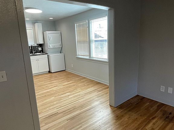 Entrance into kitchen from living room, enough room for an Eat in Kitchen.