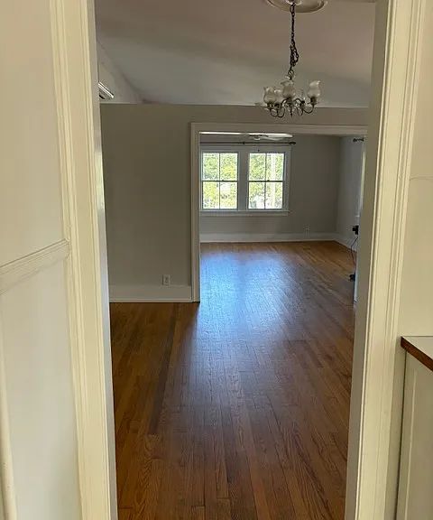 From Kitchen through Dinning Room towards Living Room