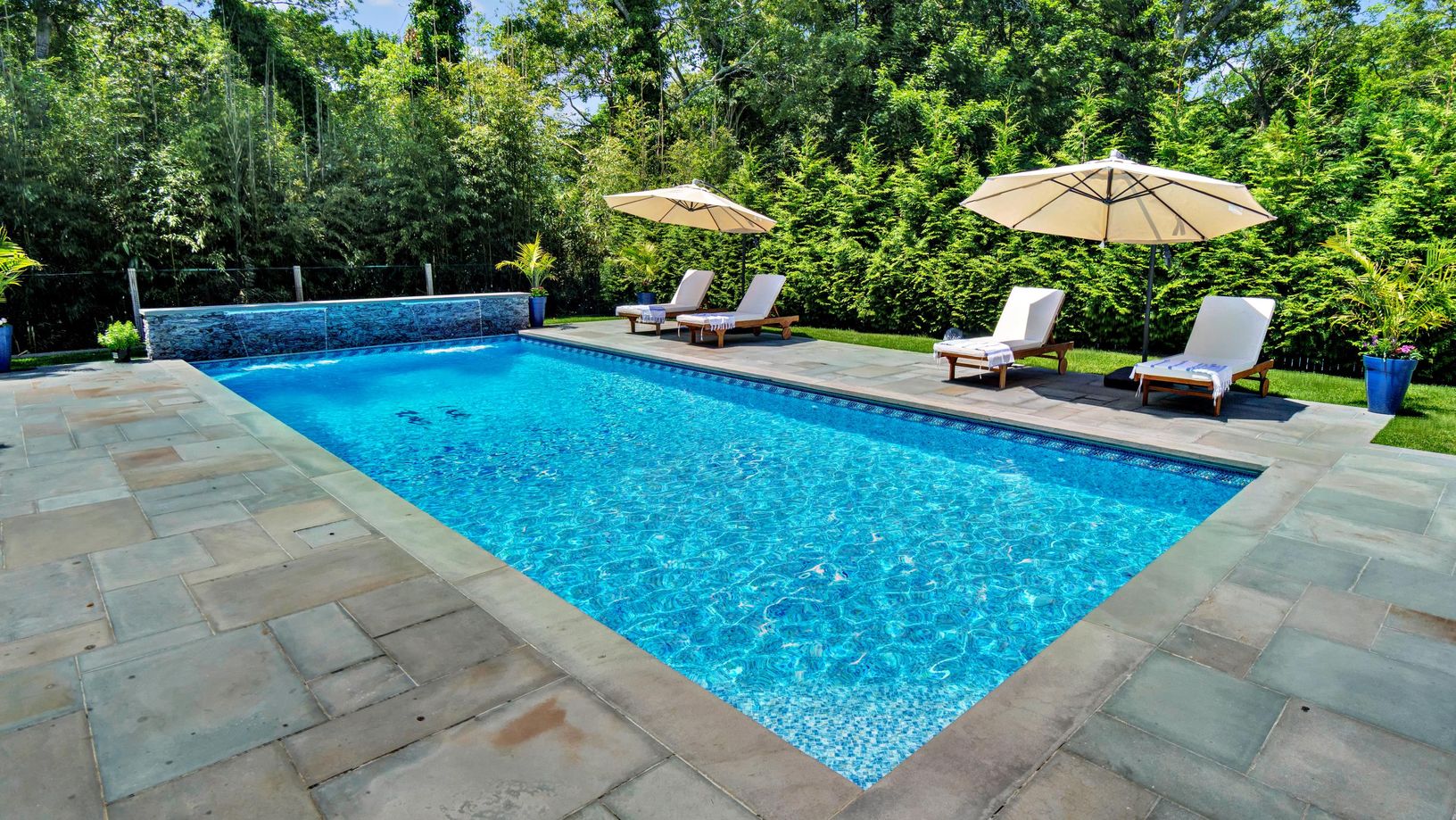  Pool with a waterfall