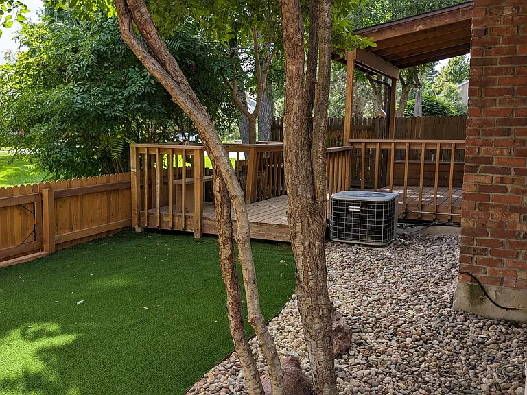 Private backyard