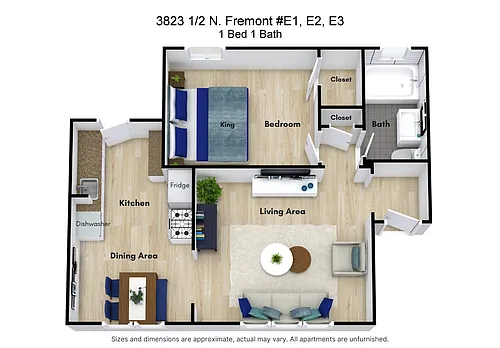 Floor plan 1 Bed