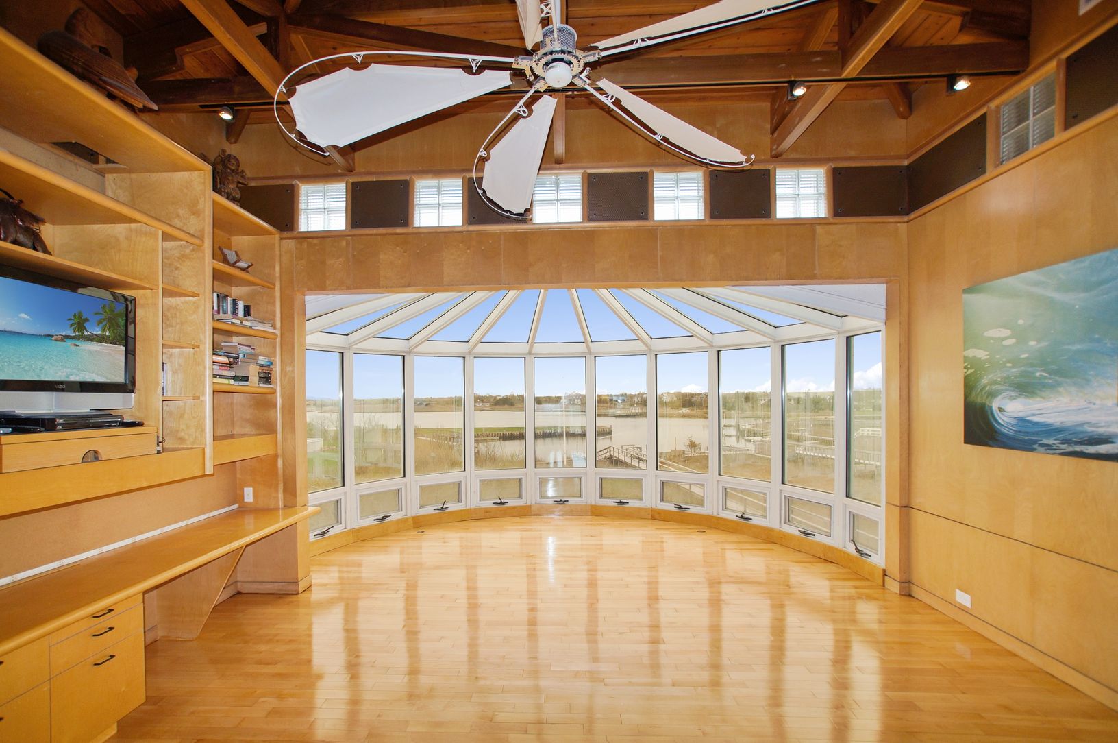  Den with Floor to Ceiling Windows, Bay Views for Miles