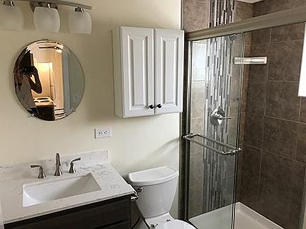 Brightly remodeled bath with new everything