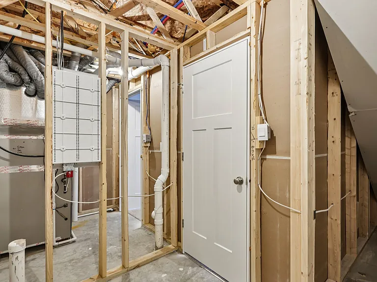 Basement Utility Room 2 - Plumbing for full bathroom. Can be used for storage