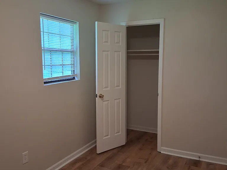 Rear bedroom looking toward closet
