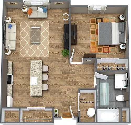 Floor plan One Bedroom