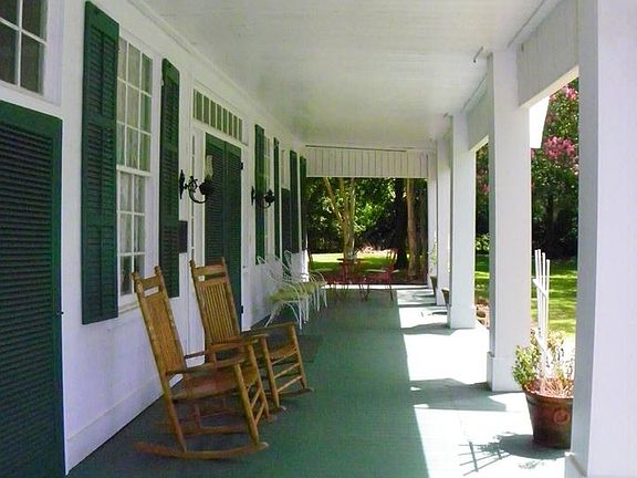 View of front porch