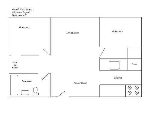 Floor plan 2 Bedroom REMODEL