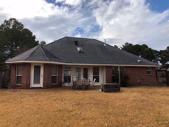 Large back patio and yard. 
