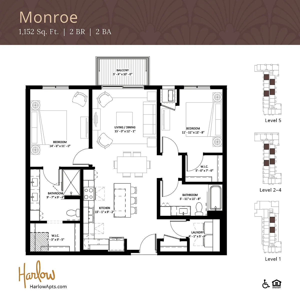 Floor plan Monroe