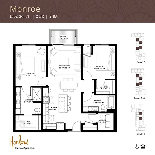 Floor plan Monroe