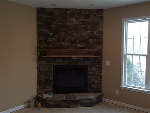 Stone Fireplace
