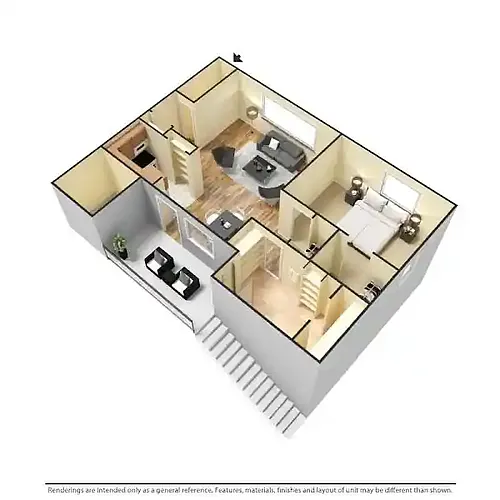 Floor plan Large 1 Bedroom