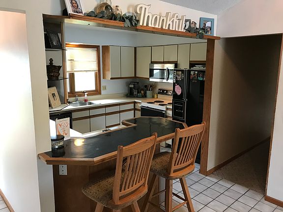 Kitchen with breakfast bar!