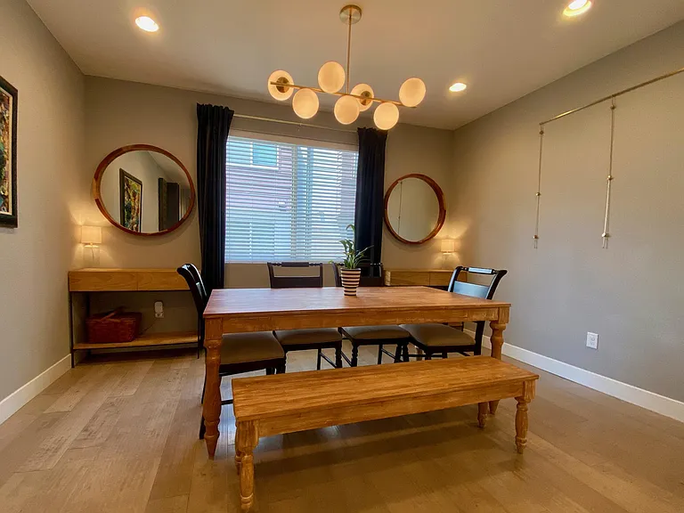 Spacious dining room