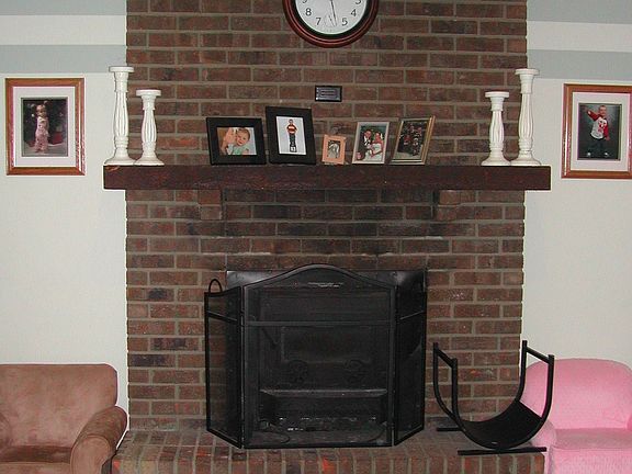 Fireplace in great room