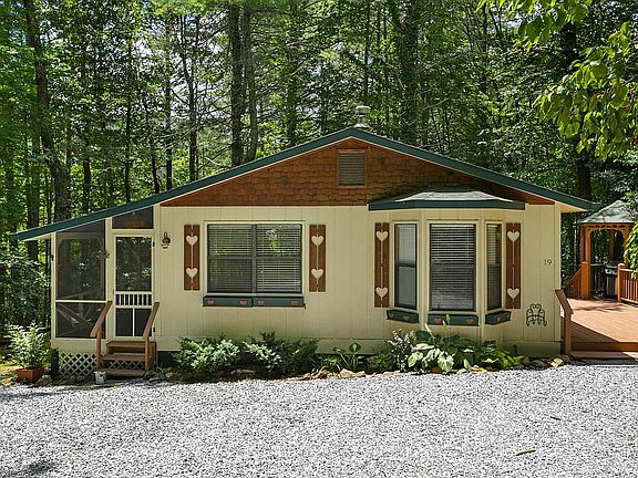 Close up view of home