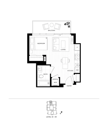 Floor plan T1-1003