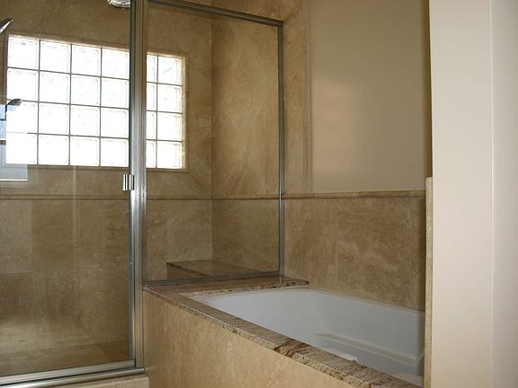 Granite and stone Master Bath.