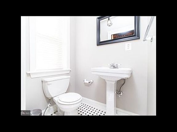 Half Bath on First Floor