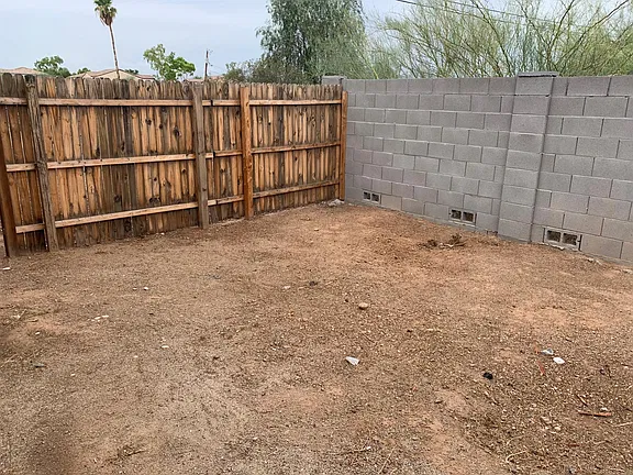 Private outdoor area shown — apartment 16 at Foothills Villas.