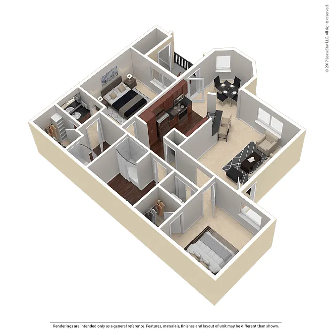 Floor plan 2X2 A