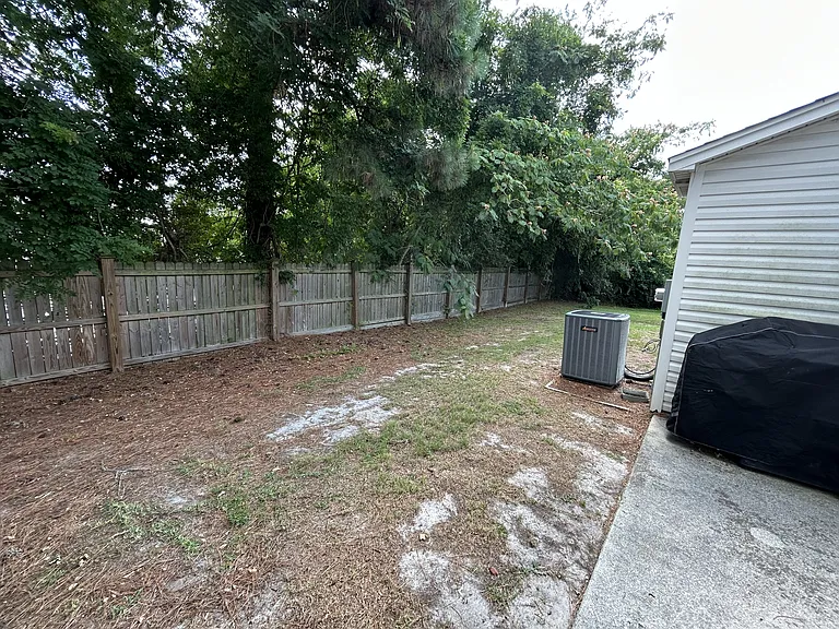 Exterior rear view of townhouse