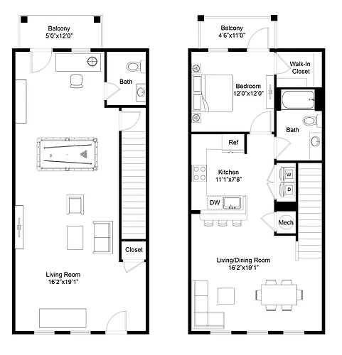 Floor plan Dreamland Townhome