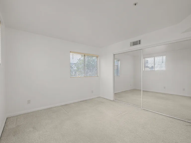 Large closet space in second bedroom.