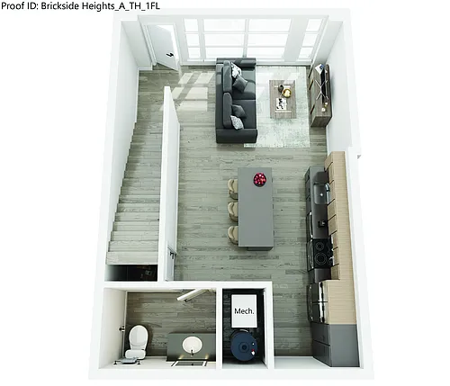 Floor plan The Quarry: Townhome with Den
