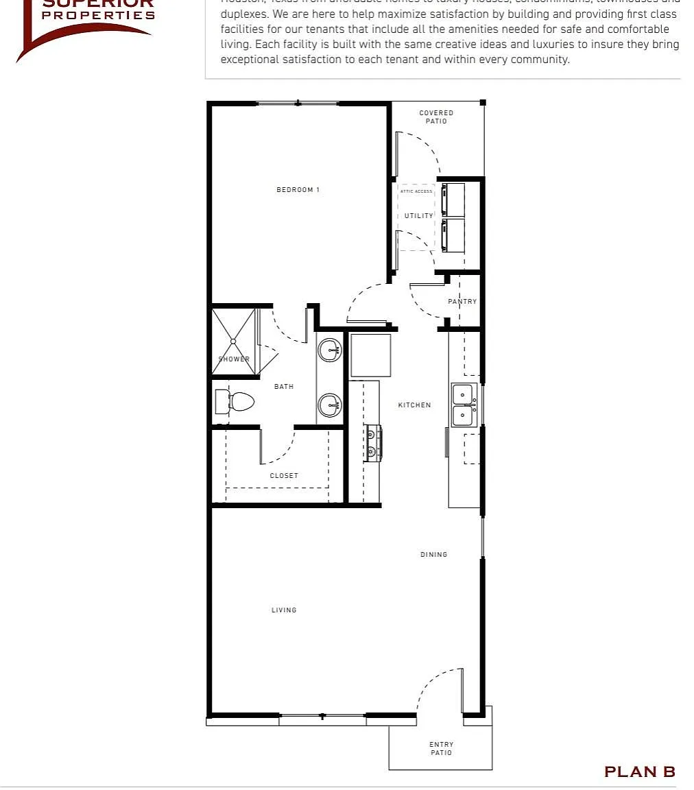 1 bed, 1.0 bath, 798 sqft, $1,300 — Photo 1