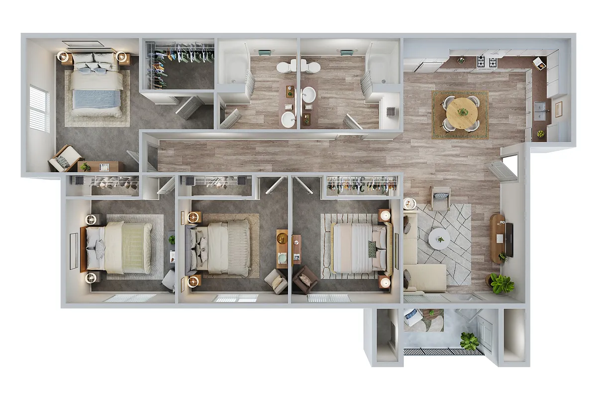 Floor plan 4 Bedroom