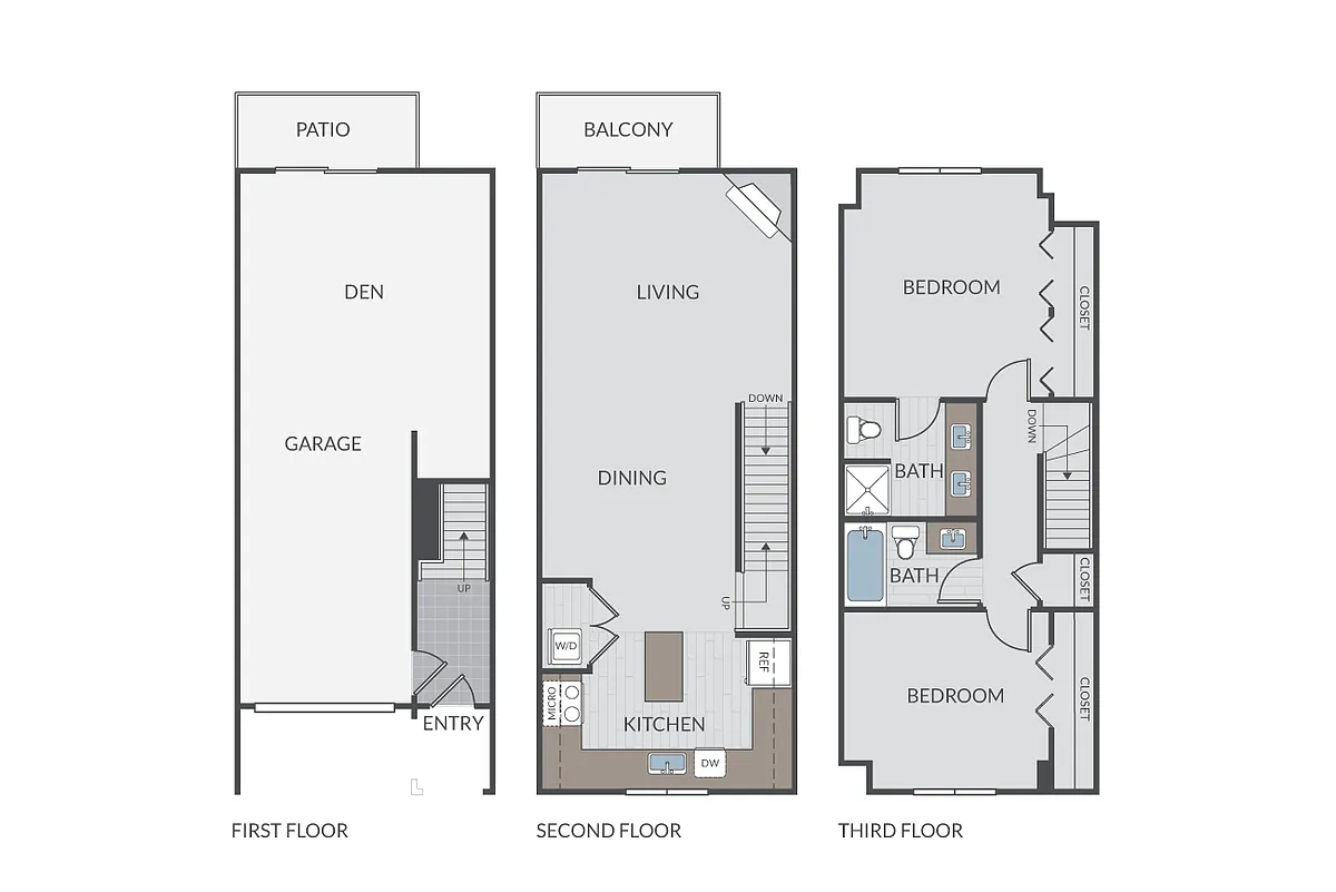 Floor plan Clover Townhome