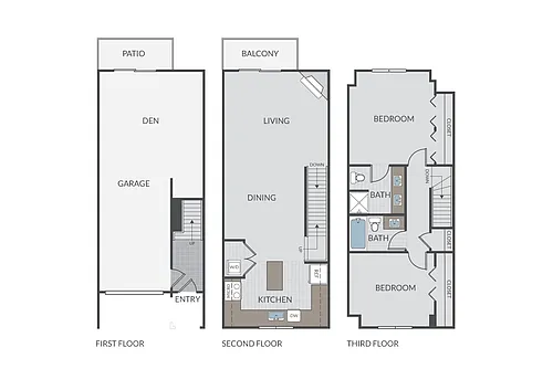 Floor plan Clover Townhome