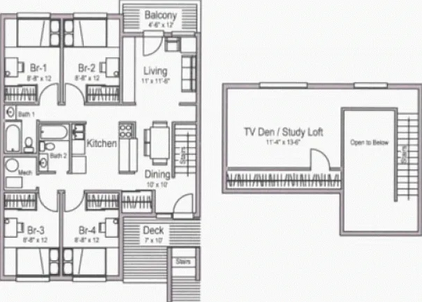 4Loft/2Bath 4Loft/2Bath
