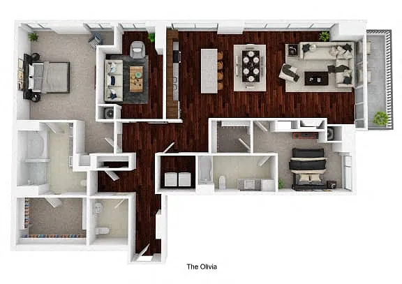 Floor plan PENTHOUSE | THE OLIVIA