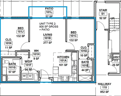 Floor plan Floorplan X01