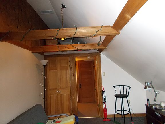 Living area leading to bathroom