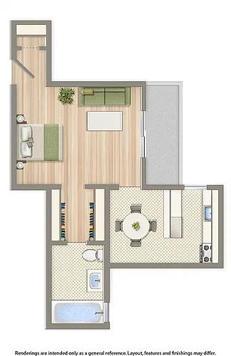 Floor plan Studio F 11 Tier