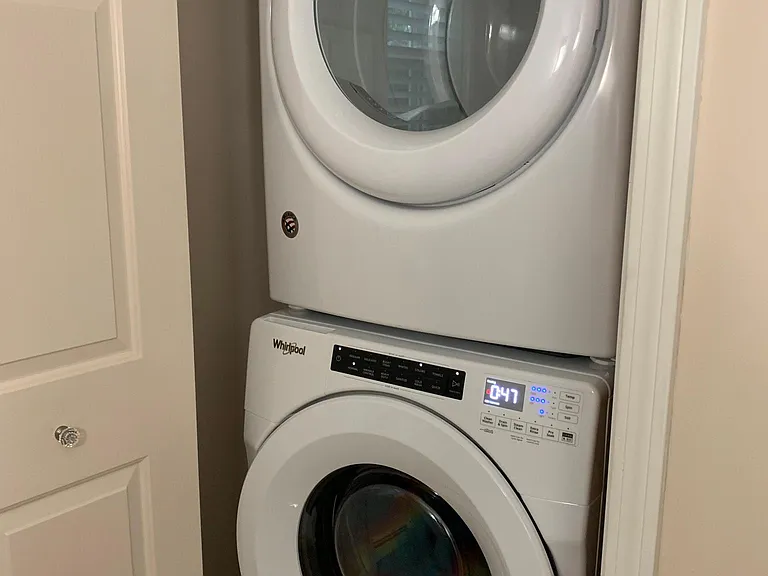 Full sized washer and dryer