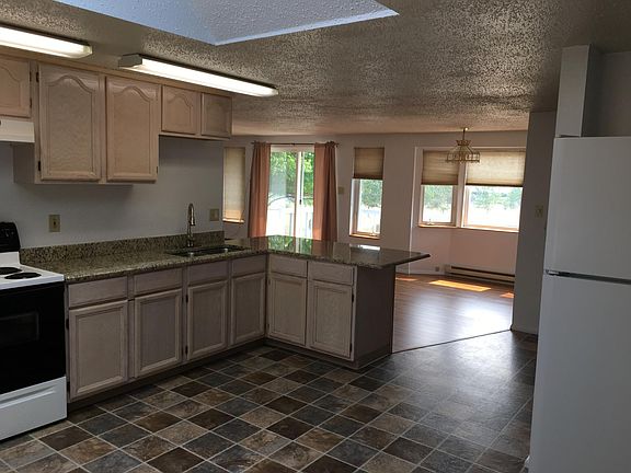 View from kitchen to living room.