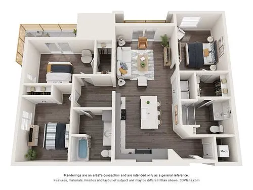 Floor plan 3C