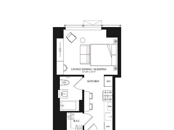 2nd image of 3 Court Sq #1606
