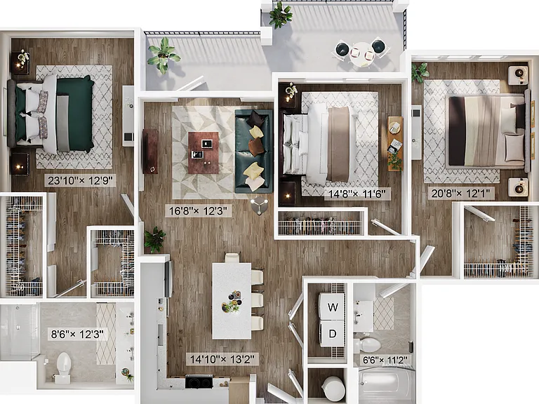 Experience luxury in this thoughtfully designed apartment, perfect for contemporary living. Experience luxury in this thoughtfully designed apartment, perfect for contemporary living.