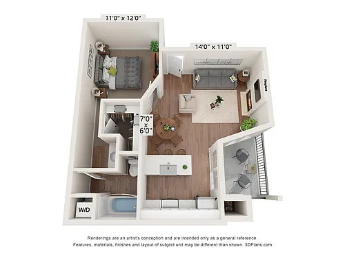 Floor plan A1R