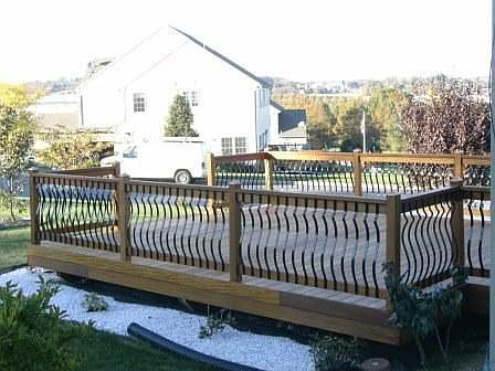 Deck made of Garapa wood