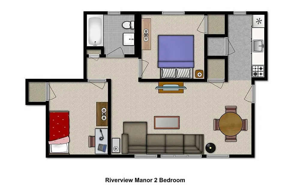 Floor plan 2 Bedroom