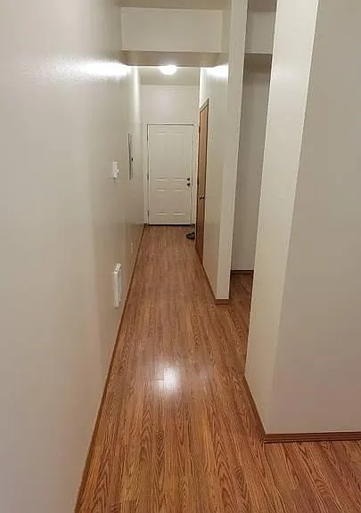 Hallway view from front to back door