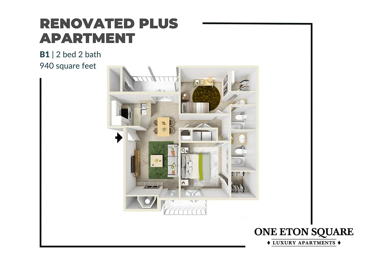 Floor plan B1 Renovated Plus